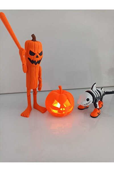 smilechild شمعة LED لعيد الهالوين على شكل يقطين ترالالرو ترالالا وتونغ تونغ س...