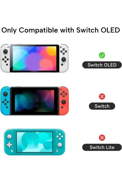 GeekShare جراب واقٍ لجهاز Switch OLED جراب رفيع متوافق مع Switch OLED ناعم قابل للفصل