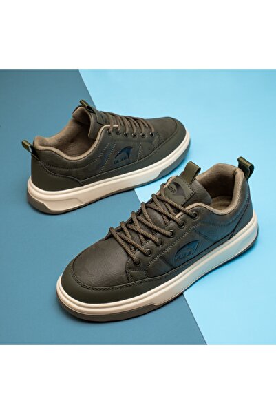 Modlet.ro Men's dark green lace-up sneakers MOD14019