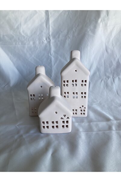 shop Mumluk evler 3’lü set, ham seramik, boyanabilir, sırlanabilir seramik mu...
