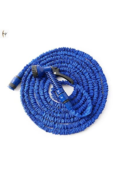 OEM Expandable Garden Hose with Spray Gun - 30 meters, Blue