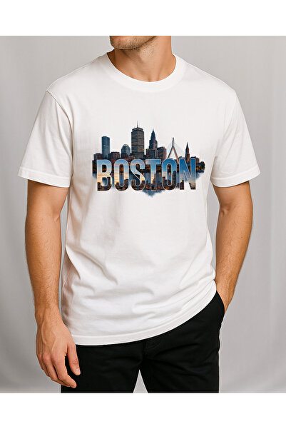 TREND YANKI تي شيرت للجنسين (بوسطن)
