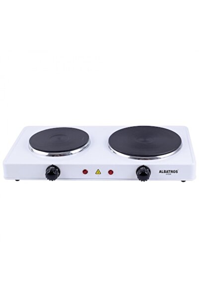 ALBATROS Plită electrică AP26W, 2 arzătoare, 2500 W, albă