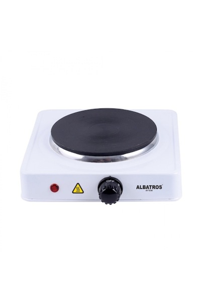 ALBATROS Electric Stove AP16W, 1 Burner, 1500W, White