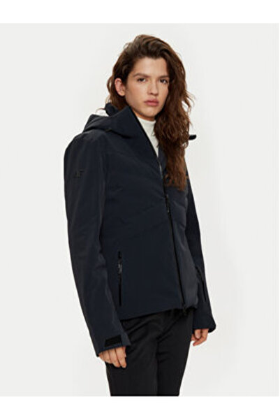 4F Γυναικείο Μπουφάν Σκι 4FWAW24TTJAF584 Μαύρο