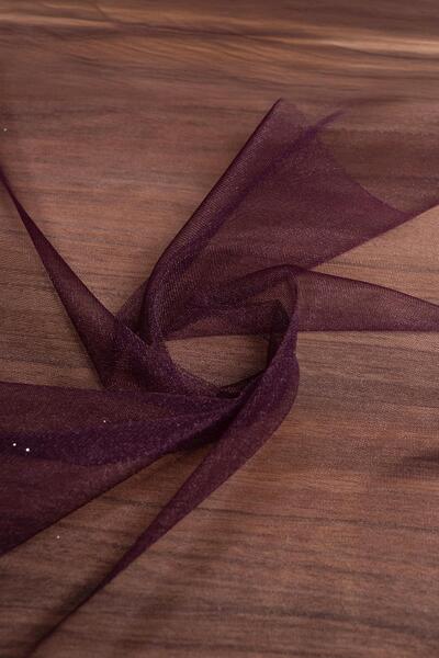 Kumaş Deposu قماش فيكتوريا فلات تول بلون البرقوق