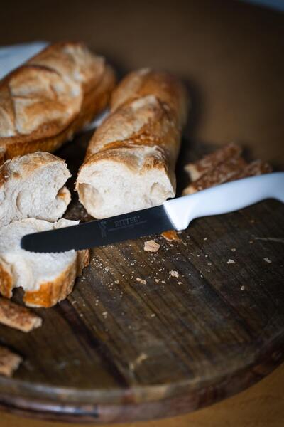 Solingen Beyaz Sebze Bıçağı – Tırtıklı, 22 cm, Paslanmaz Alman Çeliği, Ergono...