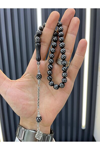 AHMET SİLVER Çeşmi Bülbül Sarma Oltu Taşı Tesbih