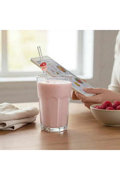 Miki & Miki قش زجاجي على شكل فطر قطعة واحدة