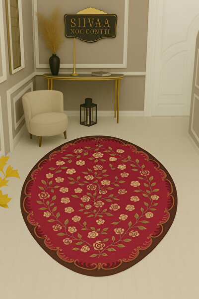 Rugs Modern Halı MOSSO Çiçek Temalı Şekilli Desen Dekoratif Kilim mosso754