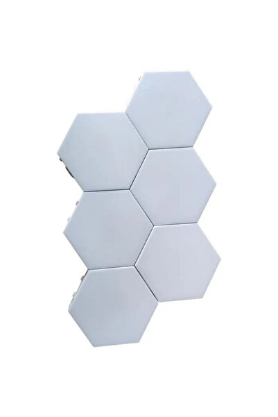 Well Corp LED hexagonal cristal, magnetic, 4000 K, set 6 bucăți, adaptor cu