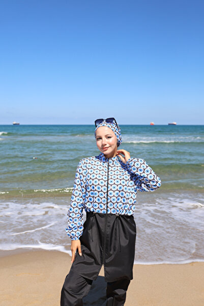 DLC Tekstil Monogram Buy Adjustable 3-Piece Hijab Swimsuit Set