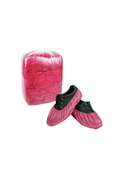 YNTDRK Tek Kullanımlık 1. Kalite Galoş Çift Dikiş 500 gr Pembe Renk