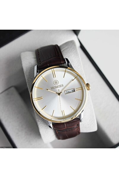 Homies HM27498S01-4 Deri Kordonlu Erkek Kol Saati