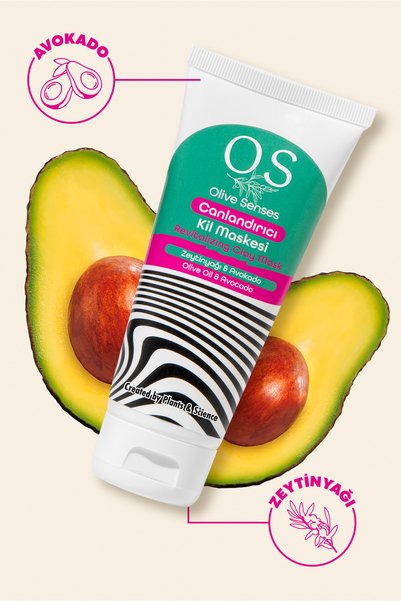 Olive Senses قناع الطين المنشط