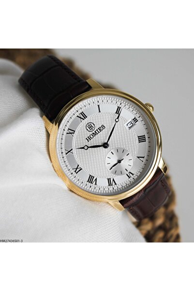 Homies ساعة يد رجالية HM27436S01-3 بحزام جلدي