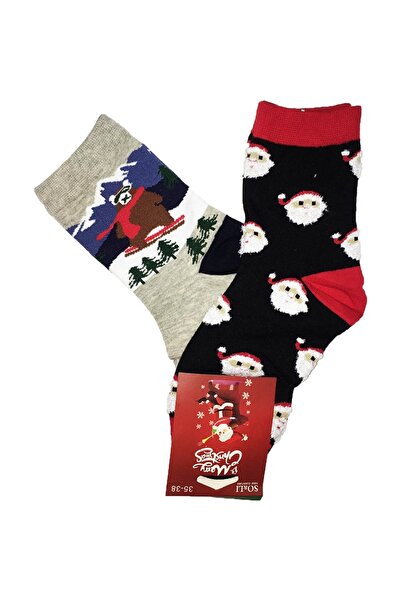 Inkastyl Set 2 perechi sosete Mos Craciun & Urs