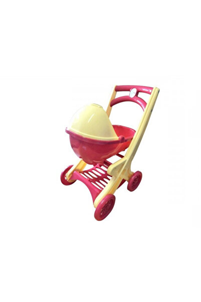 Evelise Καρότσι κούκλας Doloni, κρεμ με κόκκινο χρώμα