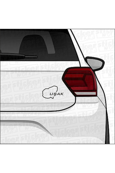 Sticker Works ملصق خريطة إل هارتا (Uşak İl Harita) - يعكس حبك للمدينة!