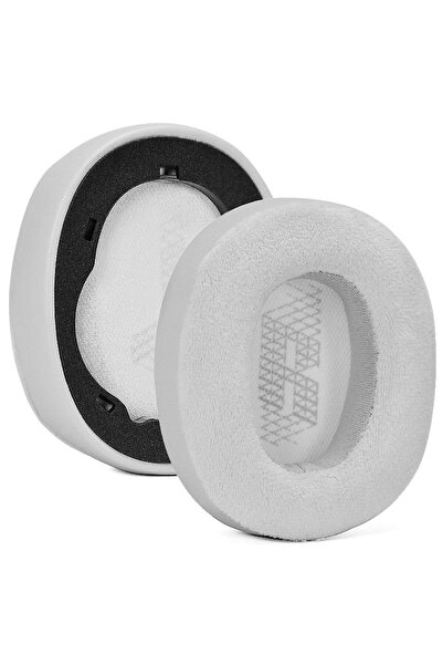 PadForce Earpads Cushion for JBL E65BT/E65BTNC/Duet NC/Live 650BTNC/Live 660BTNC – White, + Velvet