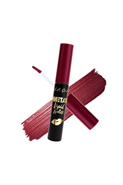 L.A. Girl أحمر شفاه سائل معدني، لامع GML864