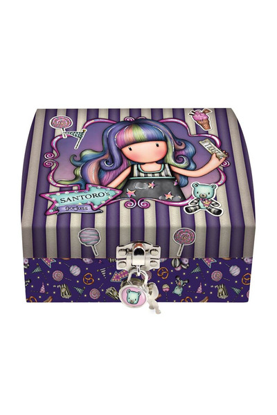 Santoro Gorjuss Caseta bijuterii cu lacatel Gorjuss Up and Away