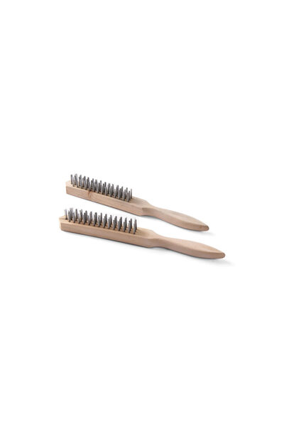 HENDI Set 2 Wire Brushes with Wooden Handle - 290 mm