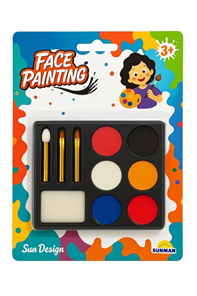 Sunman SUN DESİNG YÜZ BOYAMA SETİ/ BOYA KALEMİ ÇOCUKLAR İÇİN KUTU SETİ İLE CANLI PARLAK RENKLER