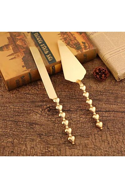 sahane & bazaar 2'Lİ PASLANMAZ ÇELİK PASTA SERVİS SETİ