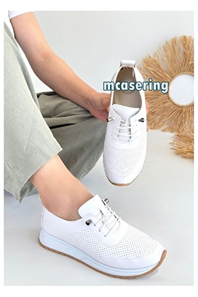 MCASERING Geniş Kalıp Rahat Ortopedik Günlük Pu Deri Yumuşak Ve Hafif Spor Ayakkabı 41 - 42 Özel numara