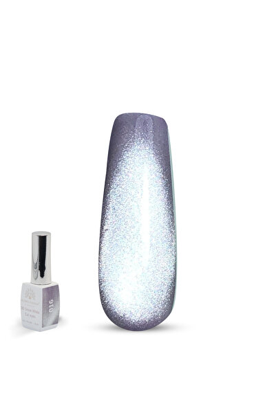 global fashion طلاء أظافر جل عيون القطة سنو وايت ثلاثي الأبعاد - 15 مل، جل لا...