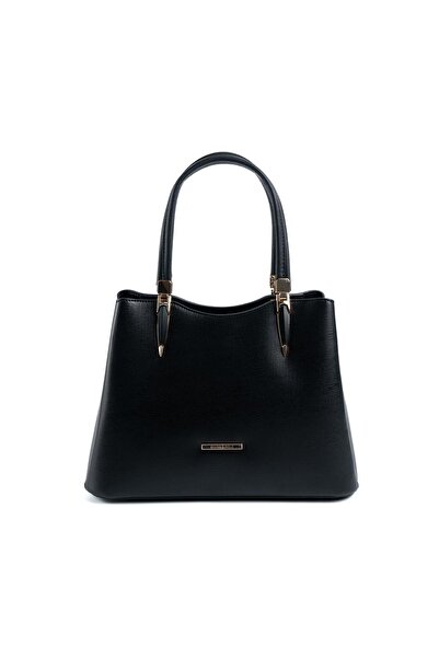 Silver Polo Geantă de mână neagră SP1205 pentru femei