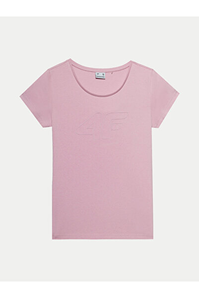 4F Γυναικείο T-Shirt 4FWSS24TTSHF1163 Ροζ