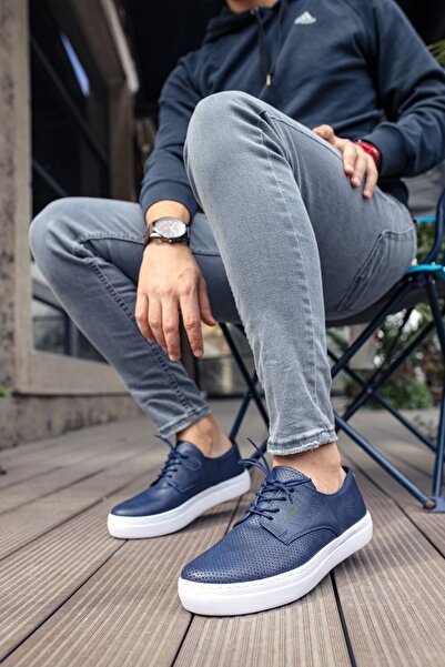 Zerenyus Rexo Premium Casual Daily Men's Shoes Navy Blue