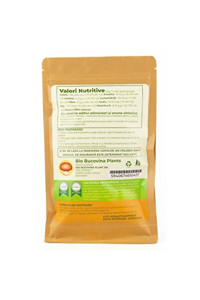 Bio Bucovina Plants Dehydrated Porcini Mushrooms - 50g