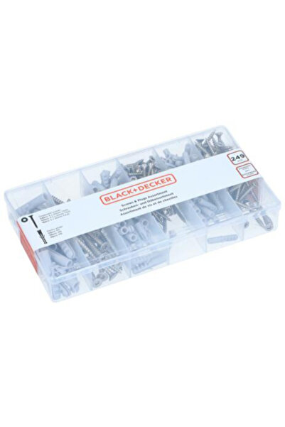 Black&Decker تشكيلة براغي ومقابس اللوح الخشبي