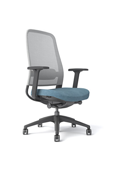 StableDesk Scaun ergonomic reglabil FREESTYLE, cotiere 4D, reglare tetieră, suport lombar, înălțime