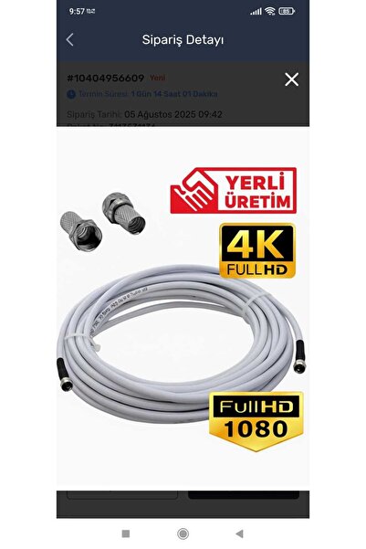 ShowMax 12 metre tv anten kablosu