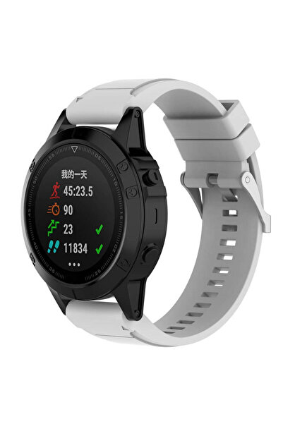 Edman strap compatible Garmin Fenix 6X/6x pro solar/5x/5x Puls/Fenix 3/3 HR/3 sapphire, 26 mm, White