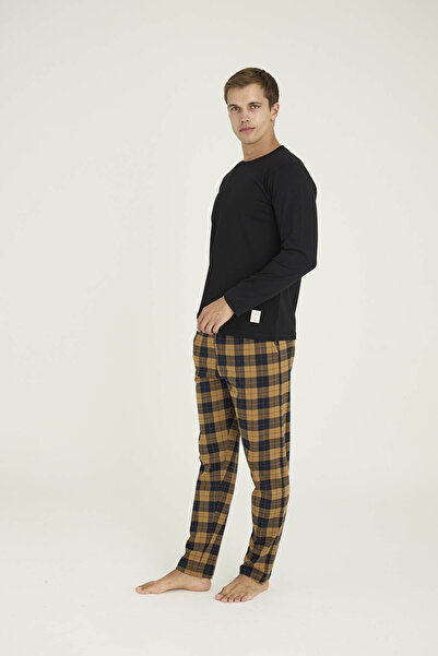 KLY 100% Cotton Men's O-Collar Pajama Set Stylish Design