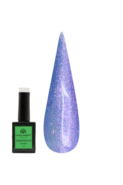 global fashion طلاء أظافر جل توايلايت ١٥ مل - يدوم طويلًا، مقاوم للأشعة فوق ا...