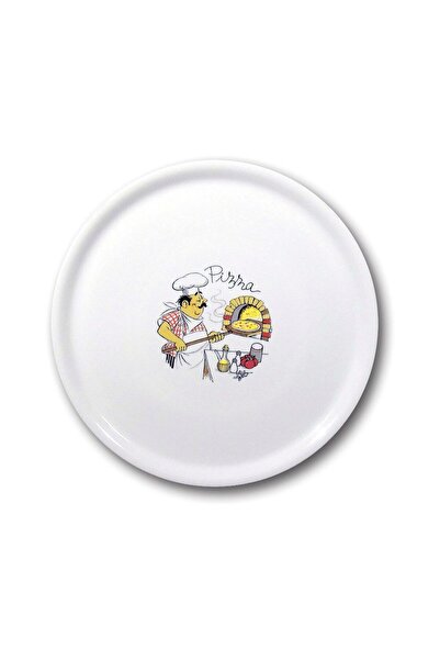 HENDI Platou de pizza, porțelan rezistent, diametru 330 mm