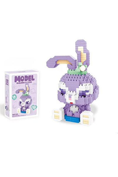 Innovium ™ Set de construcție - Micul Iepure Mov, 452 piese ABS, 16,5×4,5×11,5 cm