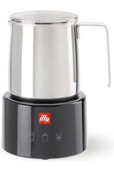 illy Cappuccinatore Montalatte Elettrico Nero Inox