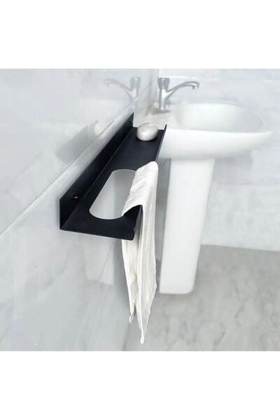 Güneş Krom Dekorasyon GKD Paslanmaz Çelik Banyo Havlu Askısı, Duvara Monte Ba...