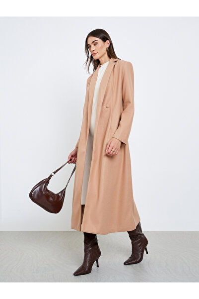Styli Regular Fit Maxi Wool Coat