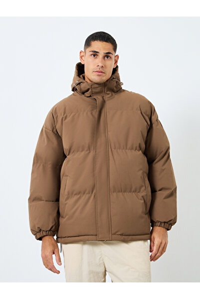 Styli Men Oversized Hooded Puffer Jacket