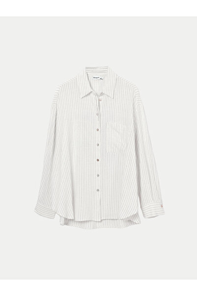 Desigual Γυναικείο Πουκάμισο 24WWCW11 Λευκό