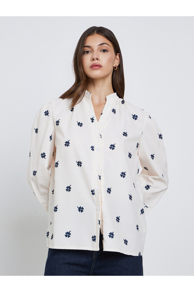 Take Two By Styli All-Over Print Long Sleeve Shirt