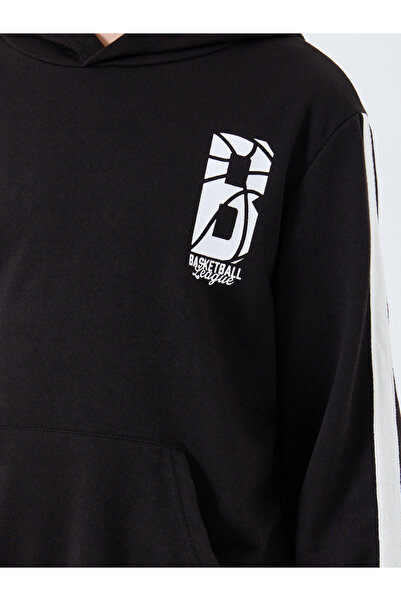 Styli Teen Black Graphic Hoodie and Jogger Set